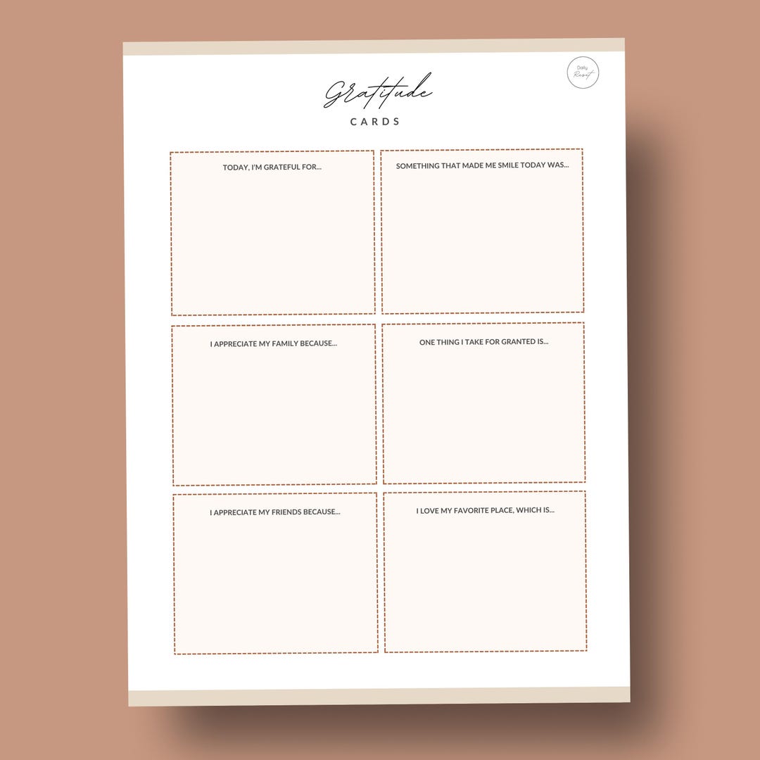 Family Gratitude Jar Notes Printable | Gratitude Cards & Reflection ...