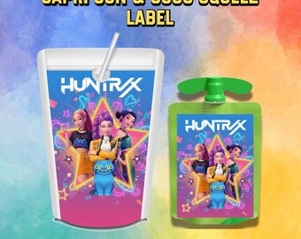 Kpop Demon Hunters Capri Sun Birthday Party Favor Label, Tonic Drink ...