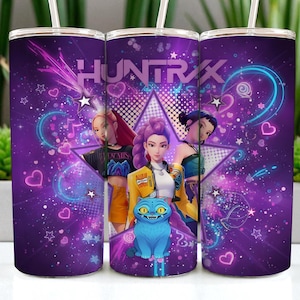 Kpop Chibi Demon Hunters Tumbler Wrap: 20oz Sublimation Design (Digital Download)
