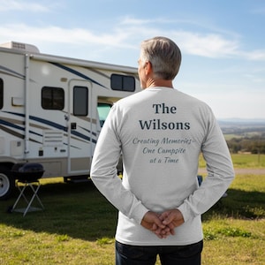 Personalized RV T-Shirt | Home Is Where You Park It Camping Tee | RV adventure