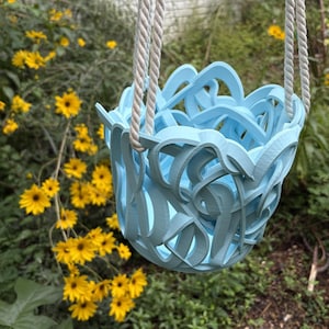 Unique Hanging Orchid Pot – Modern Planter with Drainage