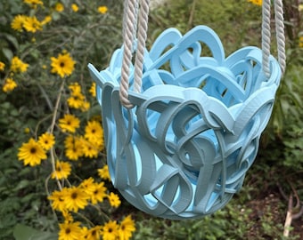 Unique Hanging Orchid Pot – Modern Planter with Drainage