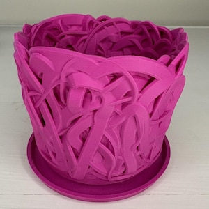 3D Printed Plant Pot | Large Homemade Design with Drainage