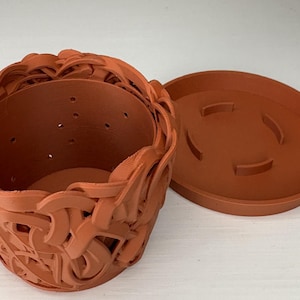 Vaso para suculentas com bandeja - Disponível em várias cores e tamanhos para plantas de interior.