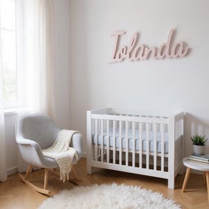 Personalized wooden first names or words - Custom wall decoration, wooden signs, decorative names.