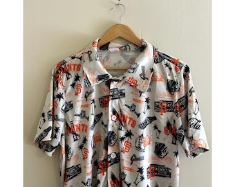 Camiseta hawaiana de los San Francisco Giants de la MLB, California, Coca-Cola, talla M para hombre