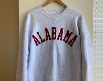 Vintage Russell Athletic University of Alabama Embroidered Crewneck Sweatshirt