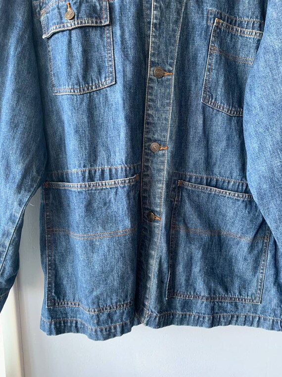 Vintage 90s The Territory Ahead Denim Barn Coat W… - image 7