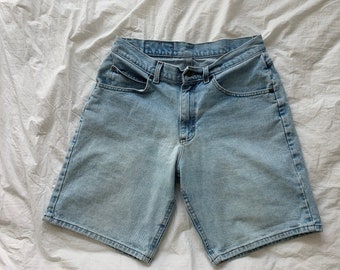 Vintage 90s y2k Riders Light Wash Dad Denim Jean Shorts Jorts Mens 31" Waist