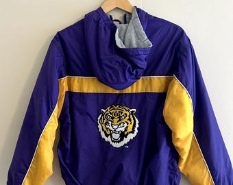Vintage 90s y2k Louisiana State LSU Tigers Starter Jacket Coat Men's Small