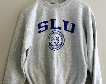Champion SLU Saint Louis University Crewneck Sweatshirt Men's Small