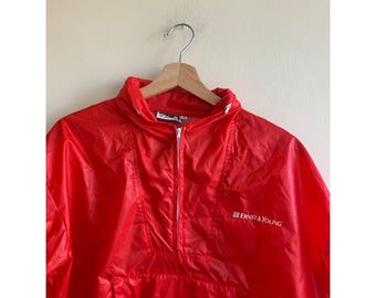 Chaqueta impermeable y cortavientos vintage de Ernst & Young EY Accounting Firm Big4 de los años 80 para hombre, talla grande