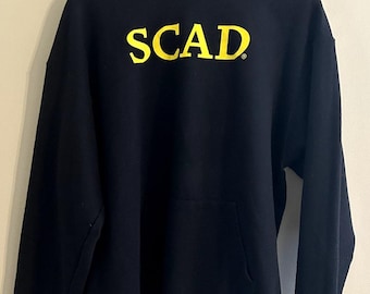 Sudadera con capucha Black Champion Savannah College of Art and Design SCAD para hombre XL