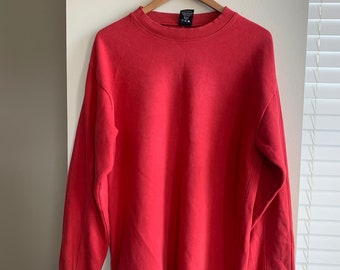 Pink Heavy prAna Pullover Crewneck Sweatshirt Men's Medium