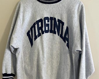 Vintage University of Virginia UVA Champion Reverse Weave Crewneck Sweatshirt