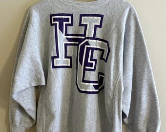 Vintage 90-tals College of the Holy Cross Champion Reverse Weave Crewneck Herrtröja XL