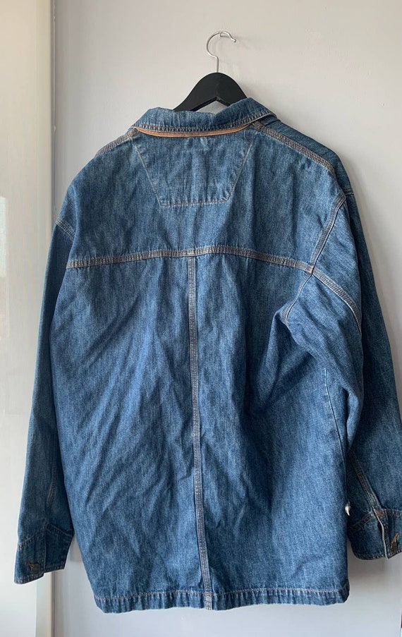 Vintage 90s The Territory Ahead Denim Barn Coat W… - image 2