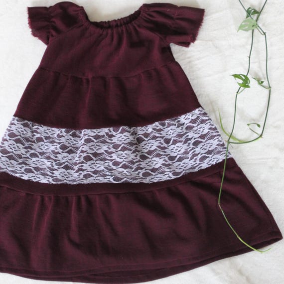 5t burgundy dress Maroon Twirl Dress For Girls & Toddlers