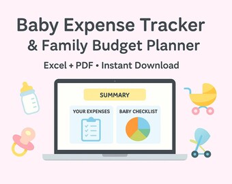 自動で赤ちゃんの予算管理ができるアプリ＆新米パパママのための出費プランナー | Excel、PDF | 家計簿テンプレート
