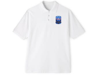 Metro North Railroad-Inspired America 250 P32 Engine | Men's Piqué Polo