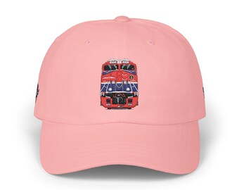 Union Pacific-Inspired Baseball Hat - Engine 4547 "Donald J. Trump" (front view)