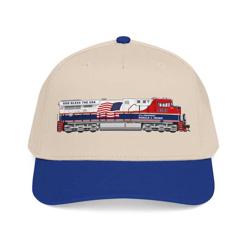 Union Pacific-Inspired Engine 4547 Cap - "Donald J. Trump" - America 250 画像 1