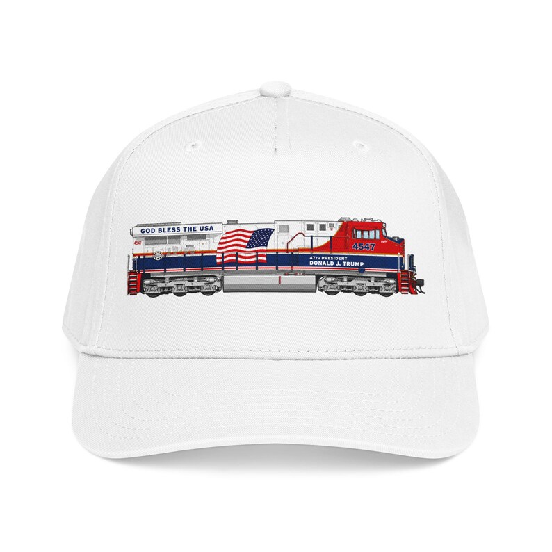 Union Pacific-Inspired Engine 4547 Cap - "Donald J. Trump" - America 250 画像 9