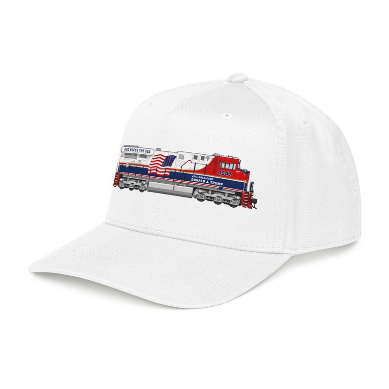 Union Pacific-Inspired Engine 4547 Cap - "Donald J. Trump" - America 250 画像 12