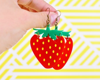 Strawberry Statement Earrings