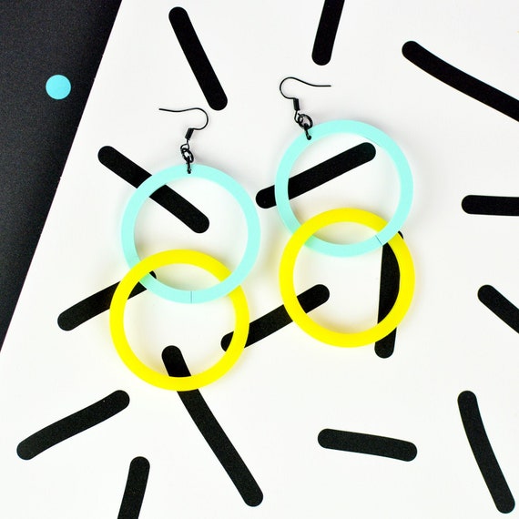 80s Polka Dot Eyelashes Adult Neonyellow 80s Polka Dot Eyelashes Adult Neonyellow