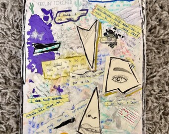 Healing Through Chaos – Original Collage Art on Canvas