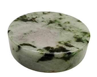 Natural Burmese Jade Sphere 5.5cm | Genuine Jade Crystal Ball | Feng Shui Wealth & Prosperity Decor