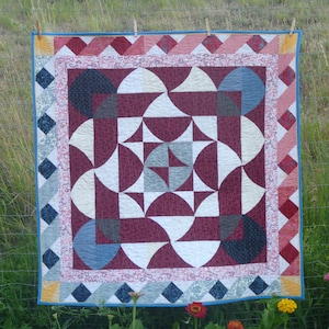Tutorial How to Make a Simple Medallion Quilt pdf instant download