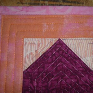 Pink Red and Purple Hearts Batik Baby or Lap Quilt Modern Scrappy - Etsy