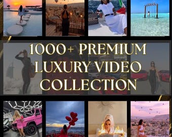 Luxury Faceless Video Reels: 1000+ PLR/MRR Social Media Clips