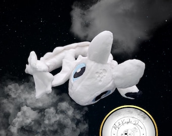 Peluche de dragón de cuello Furia Luminosa