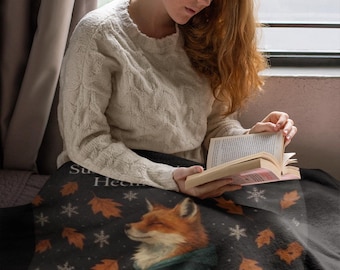 Fox Throw Blanket – Fox Blanket – Cottagecore Home Decor – Nature Lover Gift – Susurros
