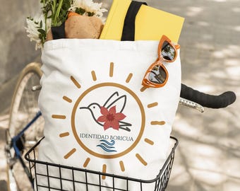 Puerto Rico Tote Bag – Boricua Tote Bag – Botanical Tote Bag – Identidad Boricua