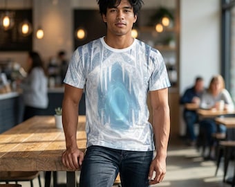 アイスクリスタルケーブTシャツ | ウィンターファンタジー オールオーバープリント