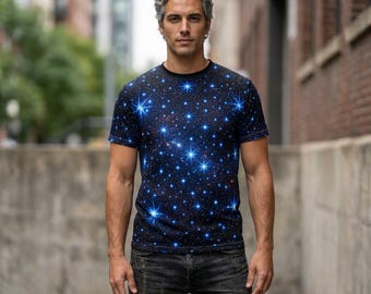 ブルースターフィールド オールオーバープリントTシャツ | ギャラクシーナイトスカイ