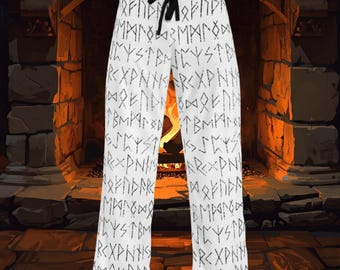 Pantalones de pijama para hombre con estampado integral: Pijama de suave tejido de poliéster.