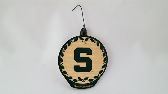 Msu Ornament Block S Etsy