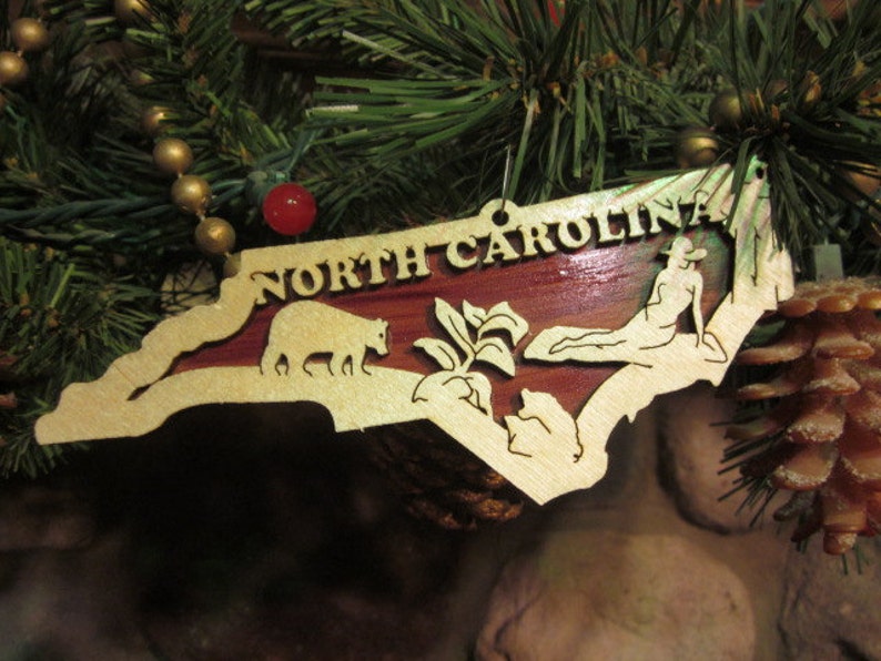 North Carolina Ornament - Etsy