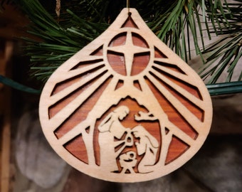 Nativity Ornament - Manger 1