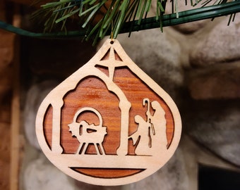 Nativity Ornament - Manger 2