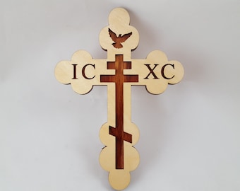 Cross - Orthodox with Dove