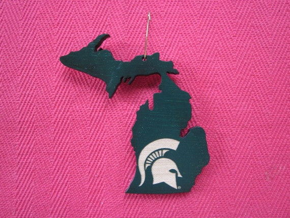 Msu Ornament Spartan Helmet With Michigan Etsy Msu Ornament Spartan Helmet With Michigan Etsy