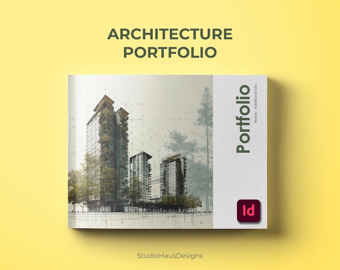 Architecture Portfolio Indesign Template A3 Landscape Format - Etsy Canada