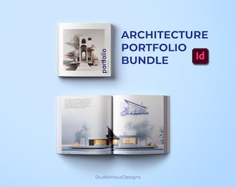 Square Architecture Portfolio Template Vol. II – Modern Minimal Design for Students & Professionals