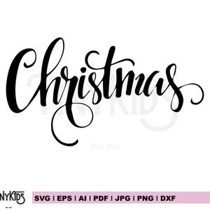 Christmas 2025 SVG PNG, Matching Holiday Shirt Design Santa Sleigh Clipart, Xmas Cut File for Cricut & Silhouette, Winter Season Family